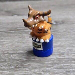 VINTAGE DIGIMON GREYMON FIGURE PVC DIGITAL MONSTERS 2000 Stamp